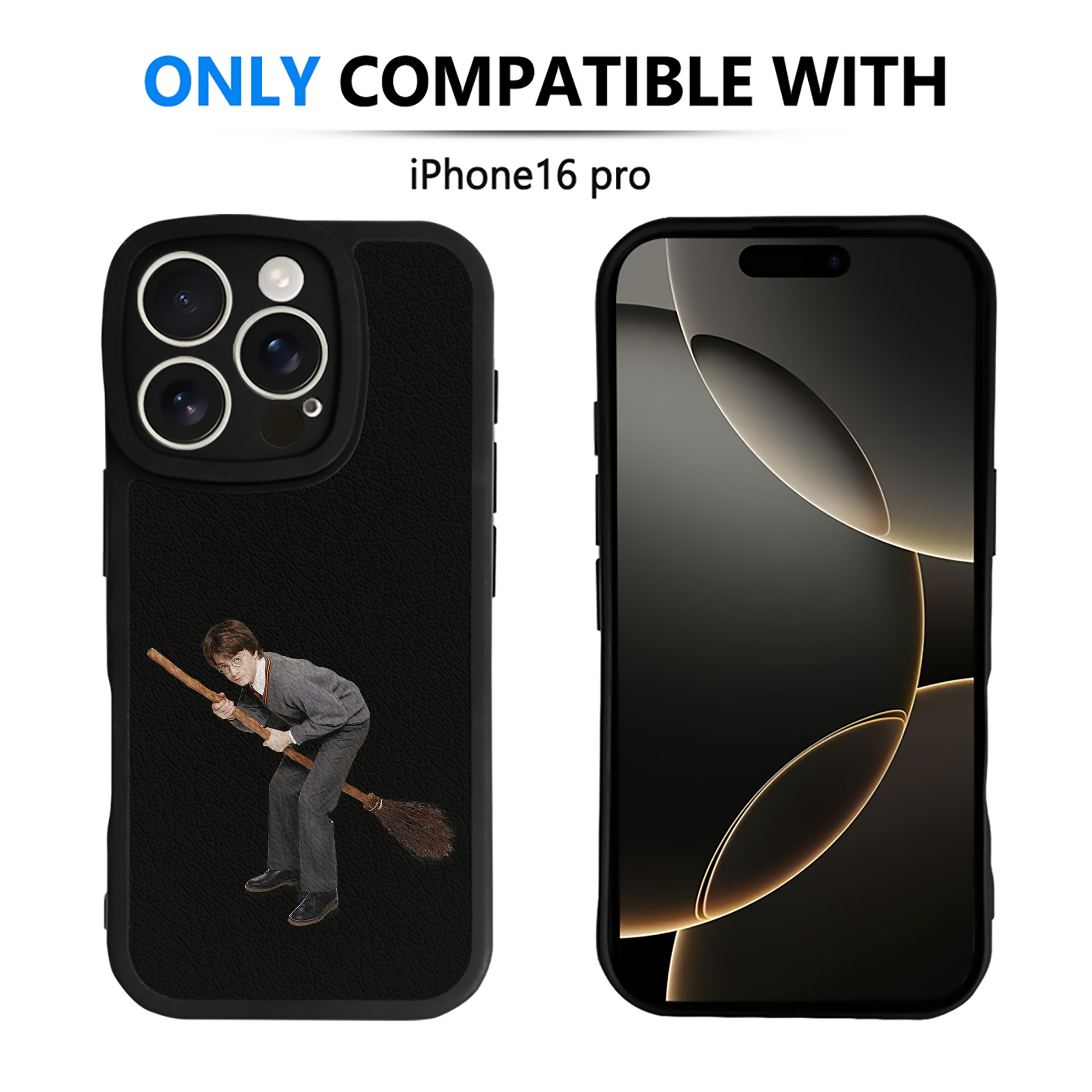（画像用） Harry Potter ハリー・ポッターシリーズ 【iPhone 16シリーズ対応】シリコンスマホケース（レザー調） 材質：シリコン